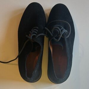 Cole Haan Women's Black Suede Oxfords